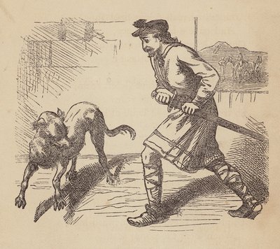 Llewellyn et son Chien - Thomas Dalziel