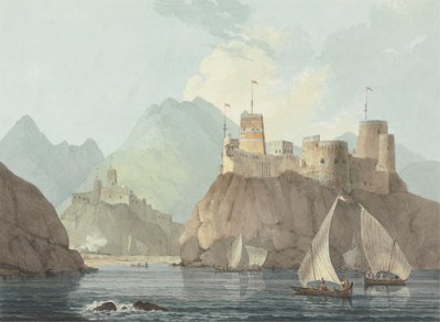 Vue est des forts Jellali et Merani, Muscat - Thomas Daniell