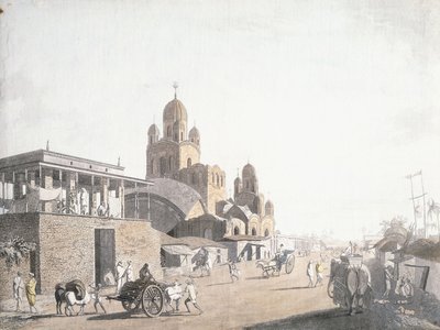 Scène de rue, de "Views in Calcutta" par Thomas Daniell, 1786-1788 - Thomas Daniell
