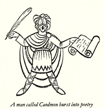 Caedmon (lithographie) - Thomas Derrick