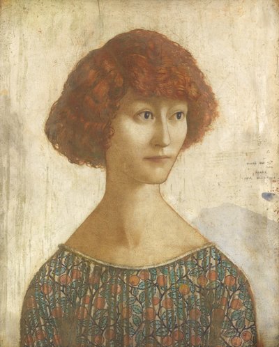 Donna Cristina (tempera et crayon sur panneau) - Thomas Derrick