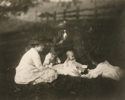 [Frances, Artie et Tom Crowell et Susan Macdowell à Avondale, PA.] - Thomas Eakins