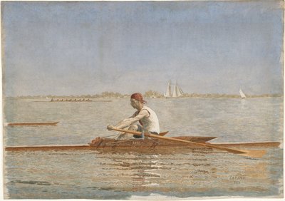 John Biglin dans un Skiff Simple, 1873 - Thomas Eakins
