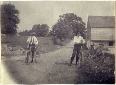 Samuel Murray et Benjamin Eakins à vélo, vers 1895-1899 - Thomas Eakins