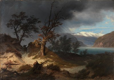 Paysage orageux avec un cavalier - Thomas Fearnley