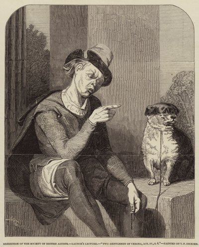La conférence de Launce, Deux Gentilshommes de Vérone, Acte IV, Scène 4 - Thomas Francis Dicksee