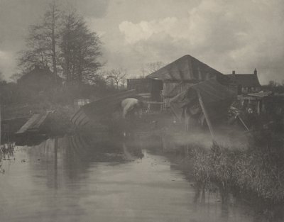 Un chantier naval à Norfolk, 1886 (photo) - Thomas Frederick Goodall