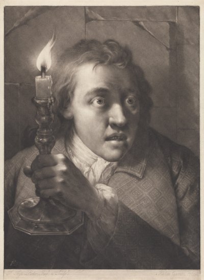 Mann mit Kerze - Thomas Frye