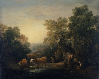Paysage rocheux avec Agar et Ismaël - Thomas Gainsborough