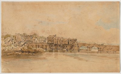 Une sélection de vingt des vues les plus pittoresques de Paris : Sur les rives de la Marne en dessous du pont de Charenton - Thomas Girtin