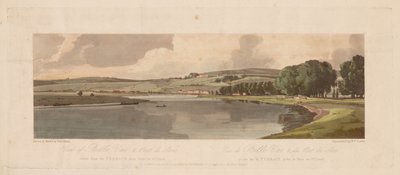 Sélection de vingt des vues les plus pittoresques de Paris : Vue de Bellevue et du Pont de Sèvres prise de la terrasse près du Pont de Saint-Cloud - Thomas Girtin
