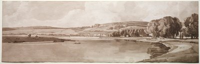 Une sélection de vingt des vues les plus pittoresques de Paris : Vue de Belle Vue & Pont de Sèvres, 1802 - Thomas Girtin