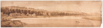 Vingt vues de Paris et des environs : Vue de Saint-Cloud et du Mont Calvaire prise du Pont de Sèvres - Thomas Girtin
