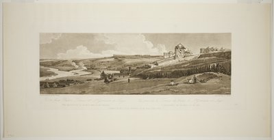 Vue depuis la terrasse du palais à Saint Germain en Laye, de Vingt vues de Paris et de ses environs - Thomas Girtin