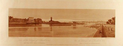 Ansicht des Dorfes Chaillot &c vom Pont de la Concorde aus gesehen - Thomas Girtin