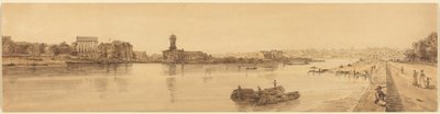 Vue du village de Chaillot depuis le pont de la Concorde : planche 17 - Thomas Girtin