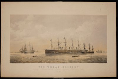 Le Great Eastern, quittant Sheerness avec le câble télégraphique atlantique à bord, juin 1866 - Thomas Goldsworth Dutton