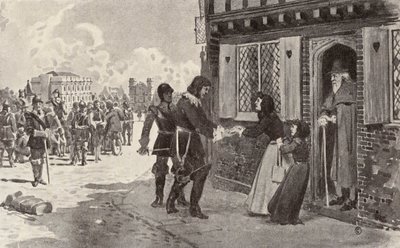 Sir Richard Fanshawe prisonnier à Charing Cross - Thomas Hamilton Crawford