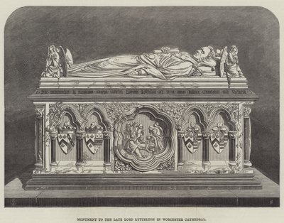Monument au défunt Lord Lyttelton dans la cathédrale de Worcester - Thomas Harrington Wilson