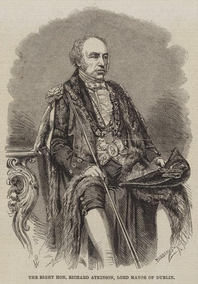 Le très honorable Richard Atkinson, Lord Maire de Dublin - Thomas Harrington Wilson