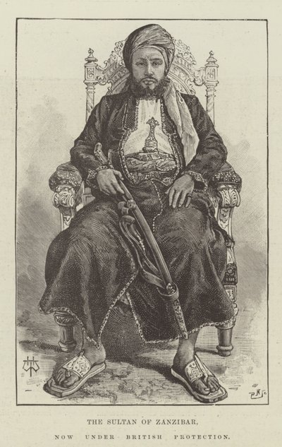 Le sultan de Zanzibar, maintenant sous protection britannique - Thomas Harrington Wilson