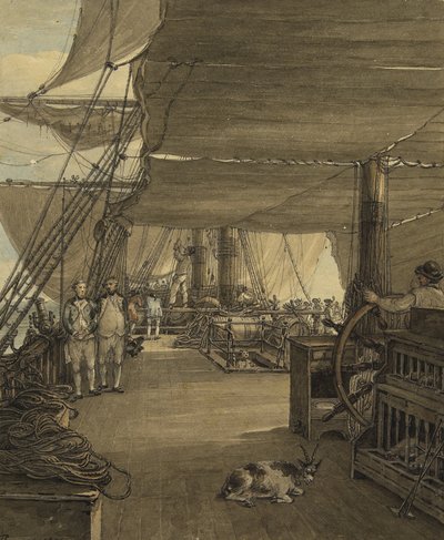 Scène à bord du HMS 