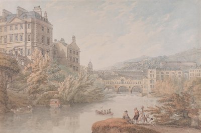 Vue de Bath depuis Spring Gardens - Thomas Hearne