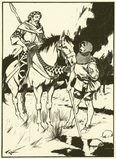 Charlemagne et le charbonnier (gravure) - Thomas Heath Robinson