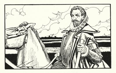 Guillaume le Silencieux, un héros de la Hollande (lithographie) - Thomas Heath Robinson