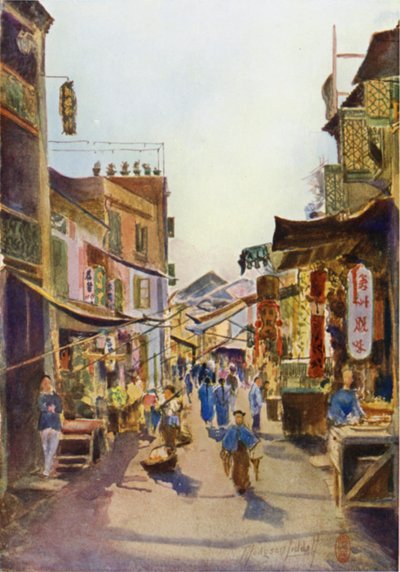 Une rue à Macao - Thomas Hodgson Liddell