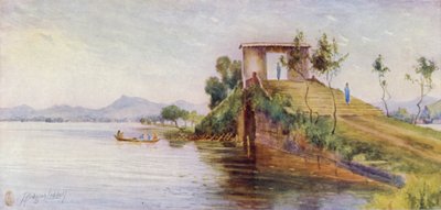 Hangchow, un pont sur la chaussée, Lac de l