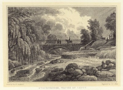 Stockbridge, Water of Leith - Thomas Hosmer (after) Shepherd