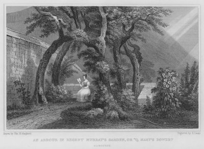 Une tonnelle dans le jardin de Regent Murray, ou Bower de la reine Marie, Édimbourg - Thomas Hosmer Shepherd