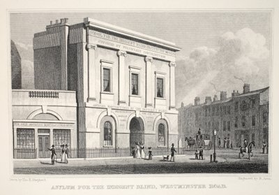 Asile pour les aveugles indigents, Westminster Road, de 