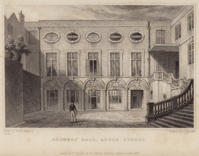 Brewers Hall dans Addle Street - Thomas Hosmer Shepherd