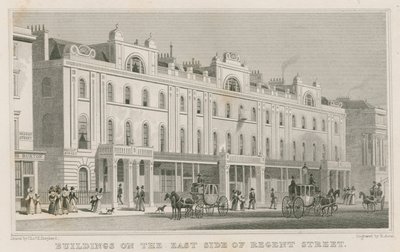 Bâtiments du côté est de Regent Street, Londres - Thomas Hosmer Shepherd