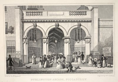 Burlington Arcade, Piccadilly, de 