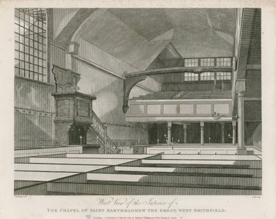 Chapelle de St Bartolomew the Great, West Smithfield - Thomas Hosmer Shepherd