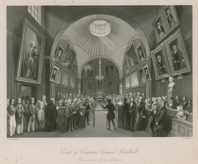 Cour du Conseil Commun, Guildhall, Londres; Présentation d
