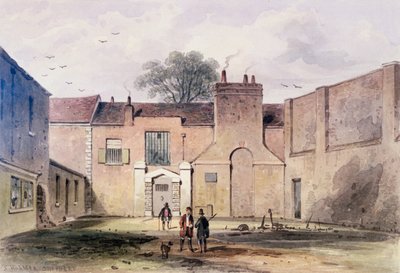 Entrée de la prison de Tothill Fields, 1850 - Thomas Hosmer Shepherd