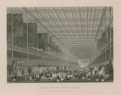 Intérieur du Crystal Palace (gravure) - Thomas Hosmer Shepherd