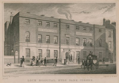 Hôpital Lock, Hyde Park Corner, Londres - Thomas Hosmer Shepherd