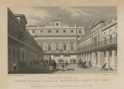 Dépôt de chevaux et de carrosses de Londres - Thomas Hosmer Shepherd