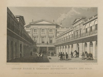 Dépôt de Chevaux et de Voitures de Londres - Thomas Hosmer Shepherd
