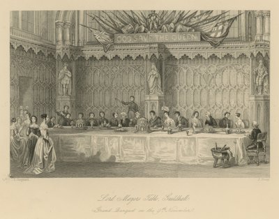 Table du Lord Maire, Guildhall - Thomas Hosmer Shepherd