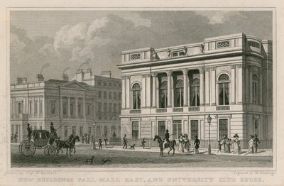 Nouveaux bâtiments Pall Mall East et University Club House - Thomas Hosmer Shepherd