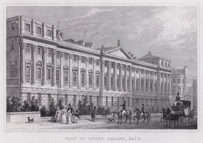 Partie de Queen Square, Bath - Thomas Hosmer Shepherd