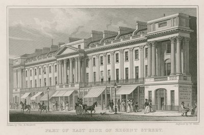 Partie est de Regent Street, Londres - Thomas Hosmer Shepherd