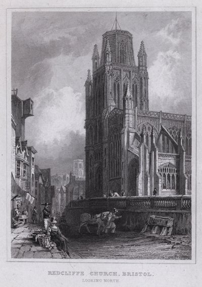 Église de Redcliffe, Bristol, vue vers le nord - Thomas Hosmer Shepherd