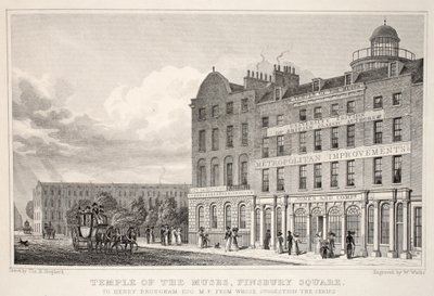 Temple des Muses, Finsbury Square, de 